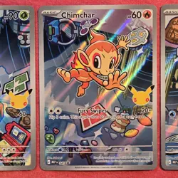 Pokemon First Partner Sinnoh Set: Turtwig Chimchar Piplup - NM - Image 3