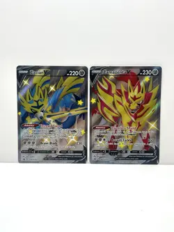 Pokemon TCG Shiny Zamazenta V & Zacian V SWSH Promo Lot - NM - Image 1