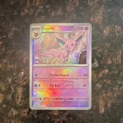 Pokemon Espeon (Master Ball Pattern) 033/131 Prismatic Evolutions Rare Holo 110… - Image 1