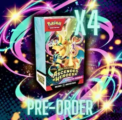 4 x Pokemon TCG Mega Evolution Ascended Heroes Booster Bundle 6pk | PRESALE ✅ 🔥 - Image 1