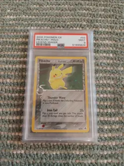 Pikachu 93/92 ex Legend maker holo foil psa 9 mint secret rare pokemon 93 2006 - Image 1