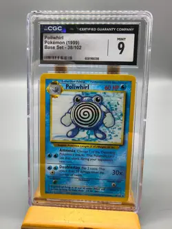 Poliwhirl #38 (Pokemon Base SetJune 1, 1995 ) Grade 9 MINT - Image 1