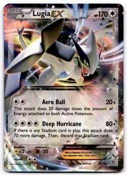 Lugia EX 68/98 Holo EX Rare Ancient Origins Pokemon Holo Near Mint - Image 1