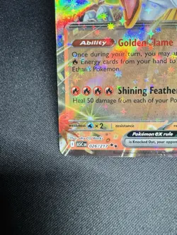 Ethan's Ho-Oh EX 026/217 Ultra Rare Ascended Heroes Pokemon TCG English - Image 5