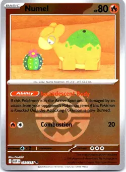 NUMEL - 027/217 (QUICK BALL) 027/217 HOLO ME: ASCENDED HEROES POKEMON NM/M - Image 1
