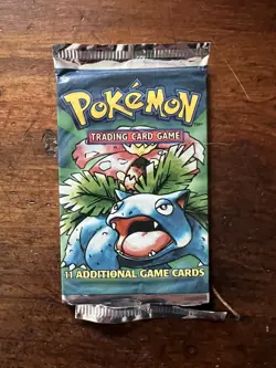 Pokemon TCG Base Set Booster Pack Venusaur UN-Sealed Wizards of the Coast - Image 1