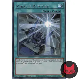 Yugioh Miracle Rupture BLC1-EN025 Silver Ultra Rare 1st Edition NM - Image 1