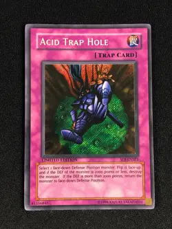 YUGIOH ACID TRAP HOLE SOI-ENSE1 SECRET LIGHT PLAY - Image 1