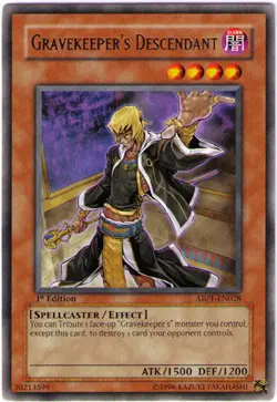 Yugioh! MP Gravekeeper's Descendant - ABPF-EN028 - Rare - Unlimited Edition Mode - Image 1