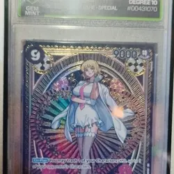 One Piece Stussy Super Rare Special Holo A Fist of Divine Speed OP07-085 2025 - Image 2
