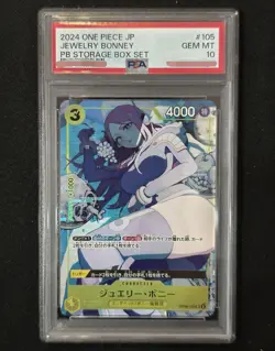 Jewelry Bonney (Illustration EX) OP08-105 One Piece Promotional Card PSA10 JP - Image 1