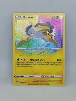 Pokemon TCG Raikou Vivid Voltage Holo Card 50/185 NM/M - Image 1