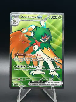 Decidueye ex - Ultra Rare Pokemon Card POR 100/088 - Image 1