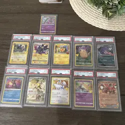 Pokemon TCG Lot 10 Slabs PSA🔥🔥plus bonus espeon card! - Image 1