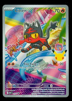Pokemon LITTEN MEP 044 Ascended Heroes - 1st Partner FULL ART PROMO - Card C - Image 1