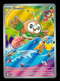 Pokemon ROWLET MEP 043 Ascended Heroes - 1st Partner FULL ART PROMO - Card A - Image 1