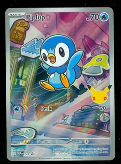 Pokemon PIPLUP MEP 042 Ascended Heroes - 1st Partner FULL ART PROMO - Card C - Image 1