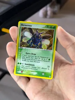 Pokemon Card Heracross 7/101 EX Hidden Legends Reverse Holo Foil Rare 2004 Eng - Image 1