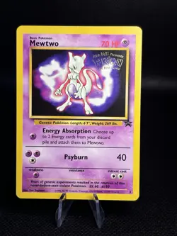 Mewtwo 3 Black Star Movie Promo Pokemon Card Rare Stamped LP - Image 1