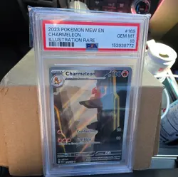 Pokemon TCG Charmeleon Scarlet Violet-151 Illustration Rare Card 169/165 PSA 10 - Image 1
