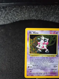 Pokemon TCG Jungle Mr. Mime Card 6/64 Unlimited Edition Holo Rare WOTC-LP - Image 5