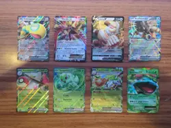 Pokemon Card Lot Of 8. Normal And Grass Type Ex/V - Image 1