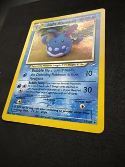 Pokemon TCG Light Azumarill Holo Rare Unlimited Card 13/105 Neo Destiny NM - Image 3