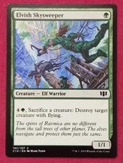 Magic The Gathering COMMANDER 2014 C14 ELVISH SKYSWEEPER green card MTG - Image 1