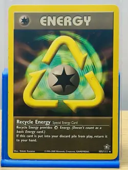 Pokemon Card - Recycle Energy Neo Genesis 105/111 Rare - Image 1