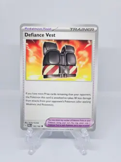 162/182 DEFIANCE VEST | UNCOMMON | PARADOX RIFT POKEMON CARD - Image 1