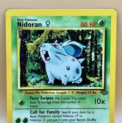 Nidoran (F) 57/64 – Jungle (Common Non Holo) - NM - WOTC 1999 Pokemon TCG - Image 2