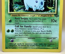 Nidoran (F) 57/64 – Jungle (Common Non Holo) - NM - WOTC 1999 Pokemon TCG - Image 3