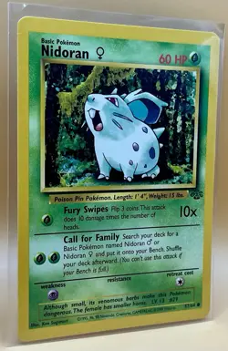 Nidoran (F) 57/64 – Jungle (Common Non Holo) - NM - WOTC 1999 Pokemon TCG - Image 5
