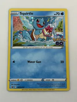 Squirtle 2022 TCG Pokemon GO Promo SWSH233 Holo 70HP NM-MT - Image 1