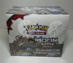 Pokemon TCG Sealed Sun And Moon Crimson Invasion Booster Box - Image 1