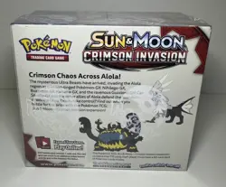 Pokemon TCG Sealed Sun And Moon Crimson Invasion Booster Box - Image 3