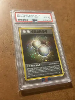 PSA 10 MIRACLE ENERGY HOLO 2001 POKEMON JPN NEO 4 GEM LOW POP - Image 2