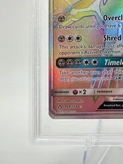 POKEMON ULTRA PRISM DIALGA GX #164 SECRET RARE - PSA 8 - Image 5