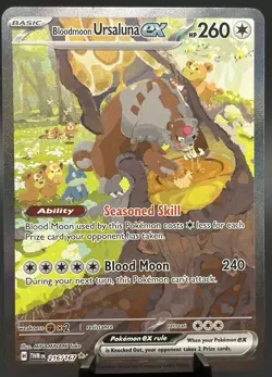 Bloodmoon Ursaluna ex 216/167 SIR Twilight Masquerade Special Illustration Rare - Image 1