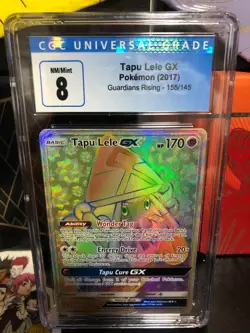 Pokemon Guardians Rising - Tapu Lele GX - 155/145 - CGC 8 NM/Mint - Image 1