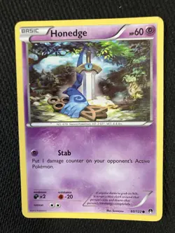 2016 Pokemon TCG Honedge XY BREAKpoint 60/122 Regular Common Card - Image 1