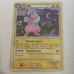 Flaaffy 3/30 Regular Trainer kit Gyarados & Raichu Pokemon TCG NM 2010 - Image 1