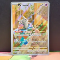 Mimikyu SVP 075 Paldean Fates Black Star Promo Full Art Pokemon - Image 1