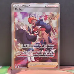 Raihan GG65/GG70 Crown Zenith Galarian Gallery Full Art Trainer Pokemon - Image 1
