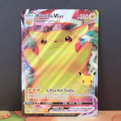 Pikachu VMAX SWSH062 Black Star Promo Stamped Celebrations Pokemon TCG - Image 1