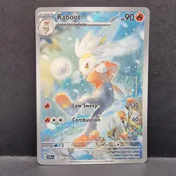 Raboot 147/142 Stellar Crown Illustration Rare Full Art Pokemon - Image 1