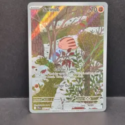 Swinub 165/159 Journey Together Illustration Rare Full Art Pokemon - Image 1