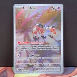 Mr. Mime 179/165 Scarlet & Violet 151 Illustration Rare Full Art Pokemon - Image 1