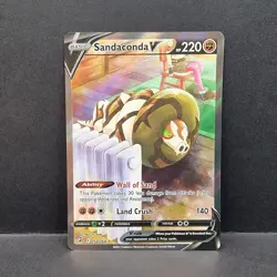 Sandaconda V 252/264 Fusion Strike Ultra Rare Full Art Pokemon - Image 1