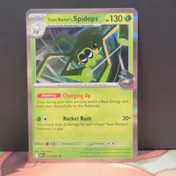 Team Rocket's Spidops 019/217 Holo Rare Ascended Heroes Pokemon TCG - Image 1